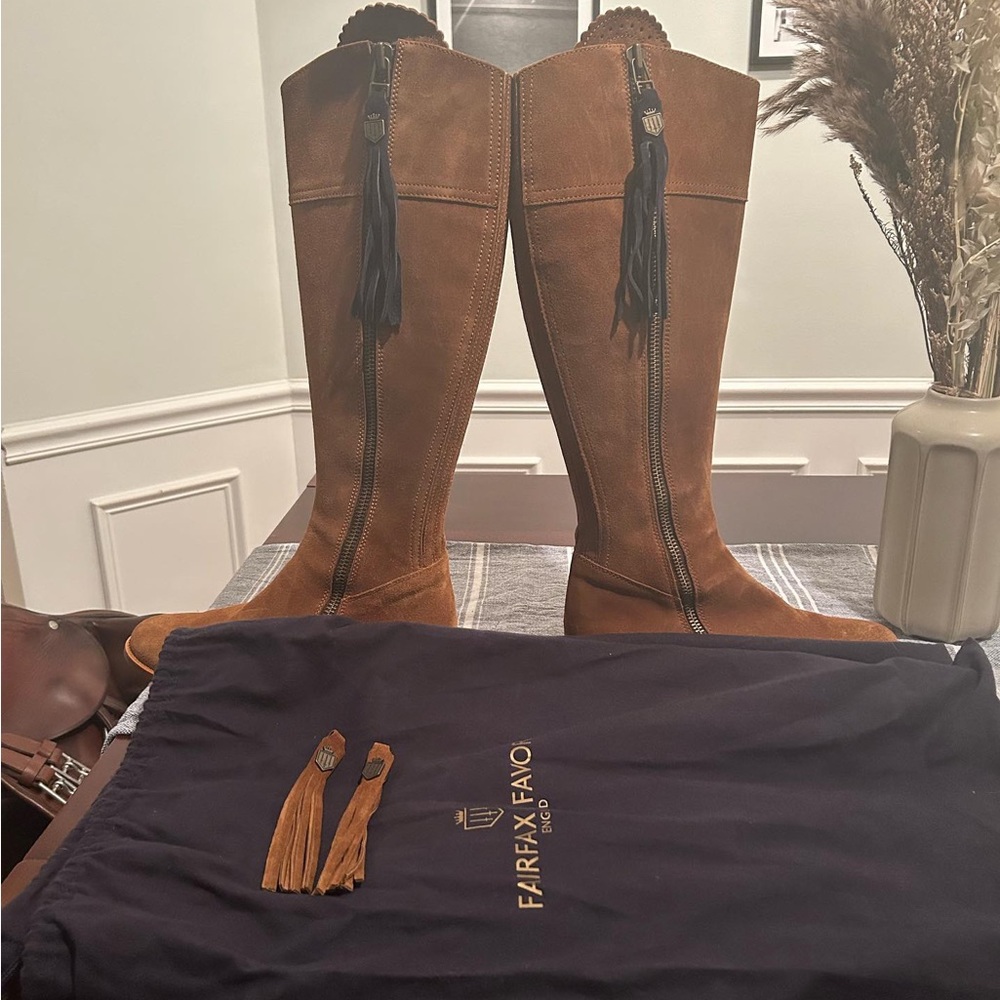 NEW Fairfax & Favor Size 41 Tan Regina Boots